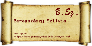 Beregszászy Szilvia névjegykártya